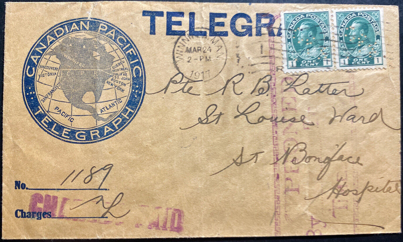 CP delivery Envelope of 1917
