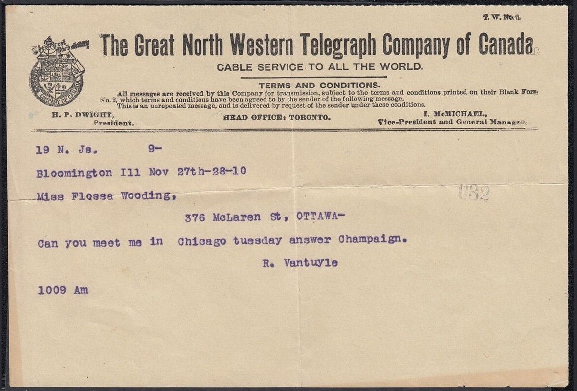 GNW Telegram of 1910