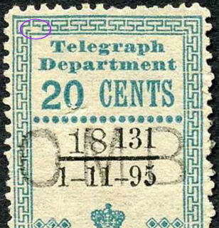1892 Prov.20c Position 31/81
