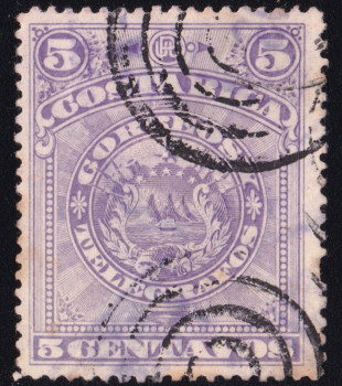 5c violet postage stamp of 1892