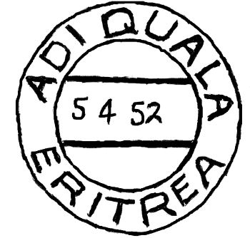 Adi Quala cancel 5-4-1952