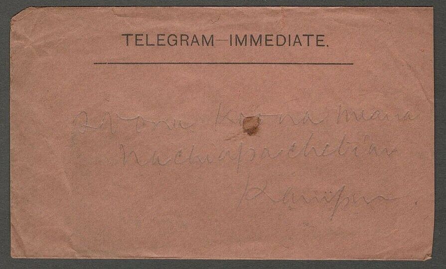 Telegram Envelope - 1917