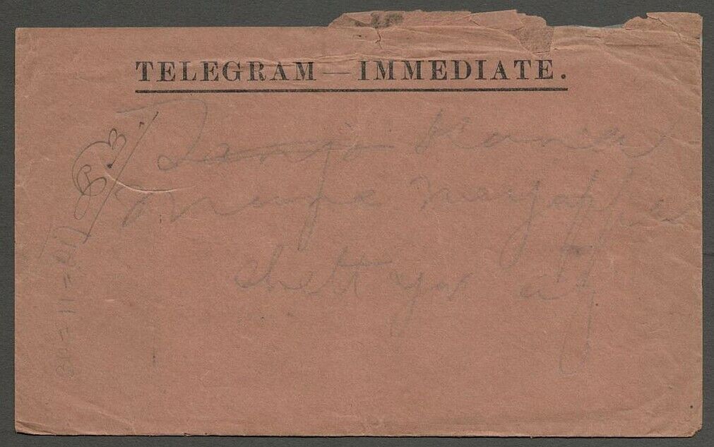 Telegram Envelope - 1922