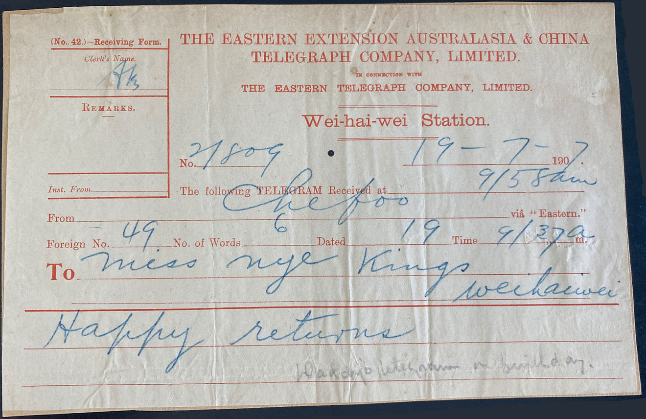 EETC Telegram, 19 July 1907