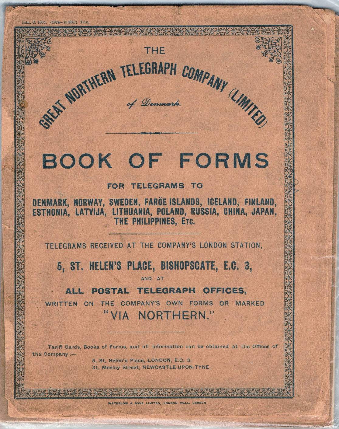 London book of forms of 1924