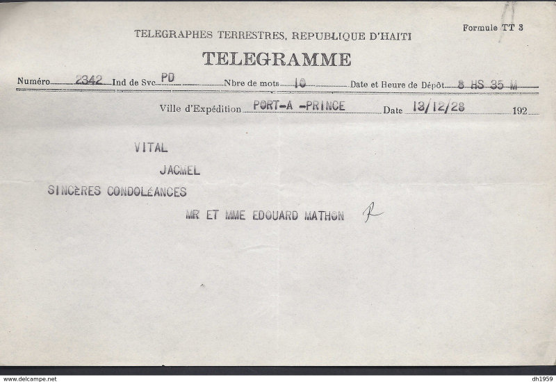 Haiti Telegramme - 1