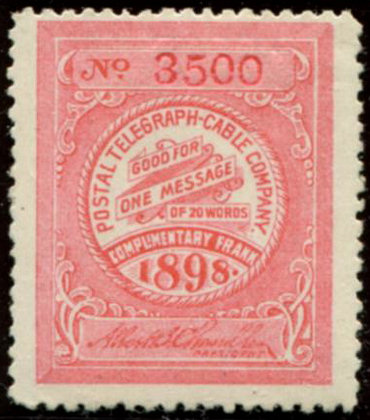 USA Postal Tel-Cable 1898 Frank H24 - 3500