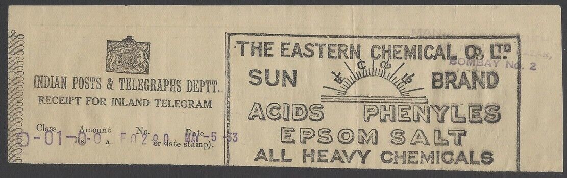 advertising Eastern Chemical Co., 5 May 1933