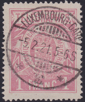 Luxembourg 1F of 1921