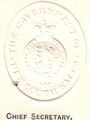 Official embossed imprint