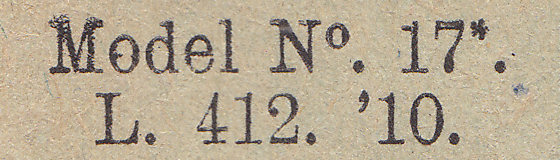 Model 17 of 1910 - 412 imprint