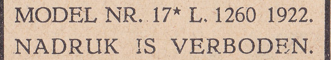 New Mod17 of 1922 imprint
