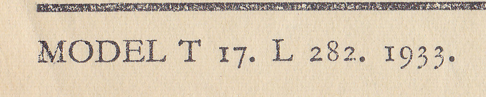 New Mod17 of 1933 imprint
