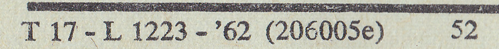 New Mod17 of 1962 imprint