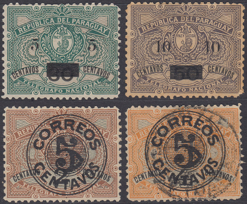 Paraguay-Postal overprints