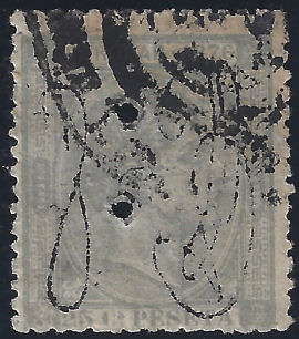 1876 25c Ultramar overprint - c