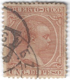 1c stamp used in Mayaguez