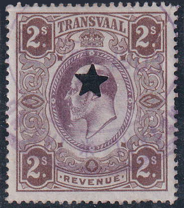 Transvaal 2/- Star-cancel