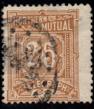 USA Northern Mutual 25c used - front