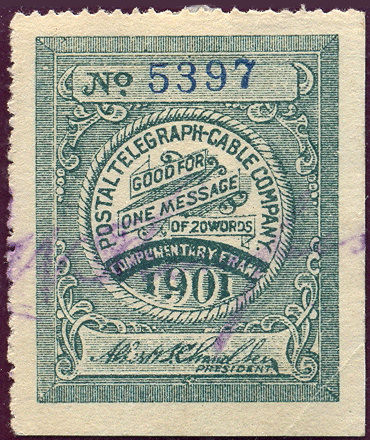 USA Postal Tel-Cable 1901 H28