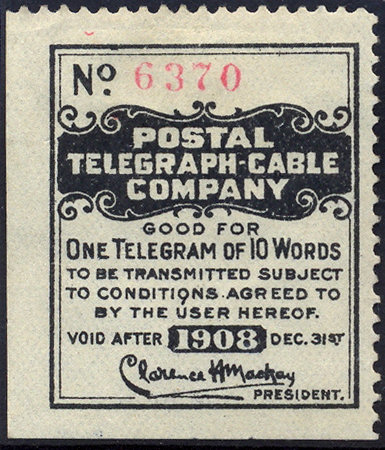 USA Postal Tel-Cable 1908 - H38