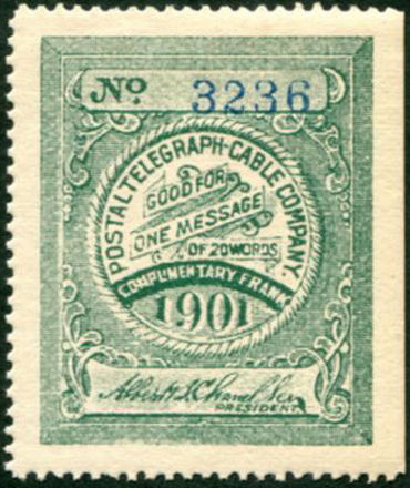 USA Postal Tel-Cable 1901,H28 - 3236
