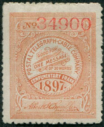 USA Postal Tel-Cable 1897 - 34900
