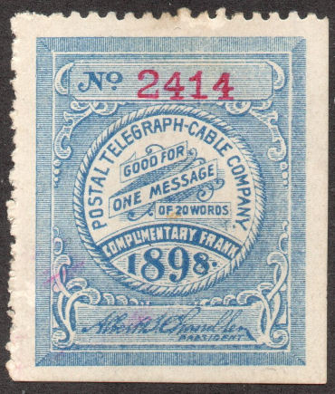 USA Postal Tel-Cable 1898 Frank H23