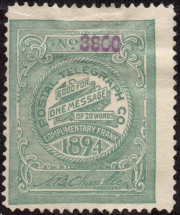 USA Postal Tel-Cable 1894 H16a