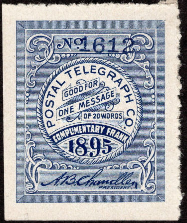 USA Postal Tel-Cable 1895 RH17-1612