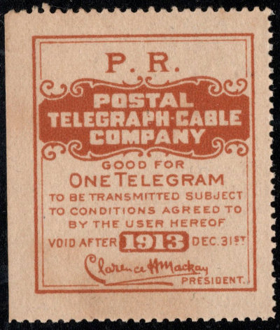 USA Postal Tel-Cable 1913 - RH88d