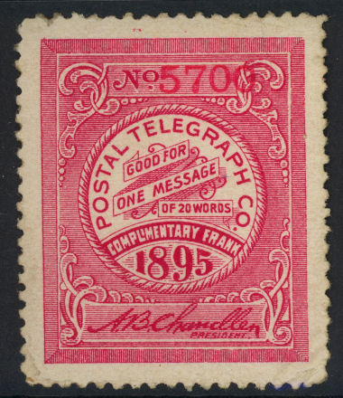 USA Postal Tel-Cable 1895 Frank - 57--