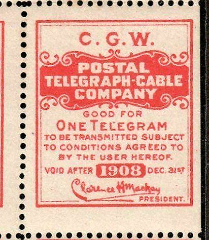 USA Postal Tel-Cable 1908 - CGW