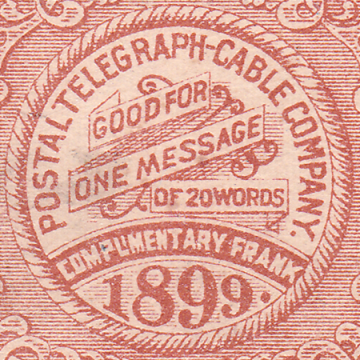 USA Postal centers 1899
