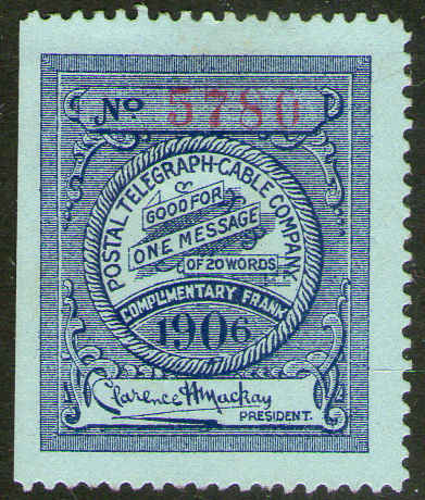 USA Postal Tel-Cable 1906 Frank