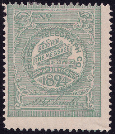 USA Postal Tel-Cable my 1894 H16b