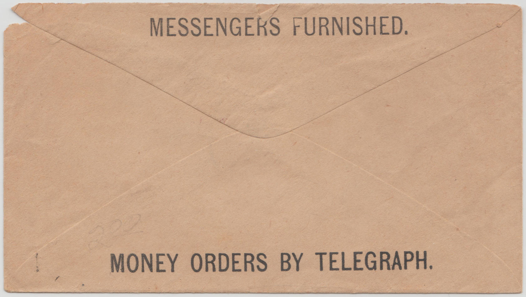 Envelope of 27 February 1883 1881 - back