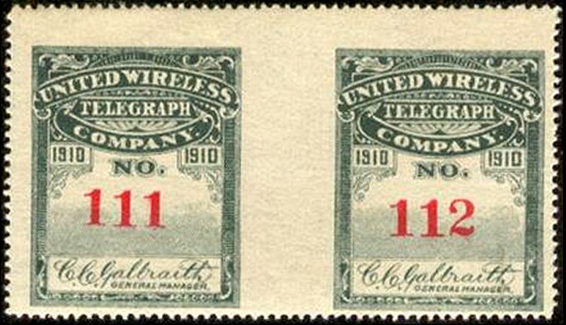 1910 - imperf between pair
