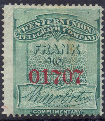 Western Union 1871 H6 - O1707