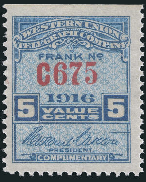 Western Union 1916 5c - C