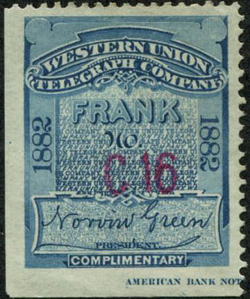 Western Union 1882