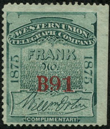 Western Union 1875 - B
