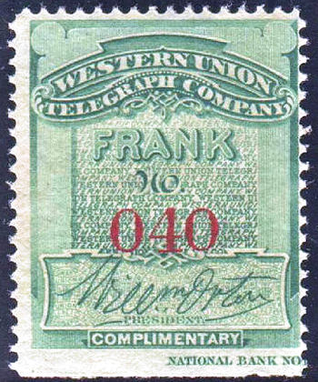 Western Union 1871 - O40