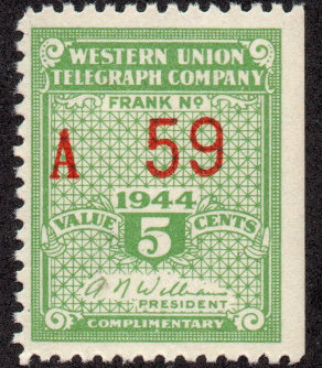 Western Union 1944, RH110 - A