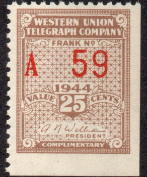 Western Union 1944, RH111 - A