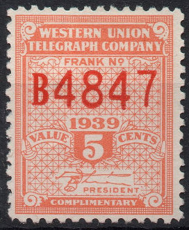 Western Union 1939 - B