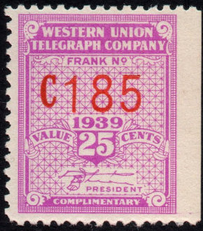 Western Union 1939, RH101 - C
