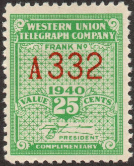 Western Union 1940 - A