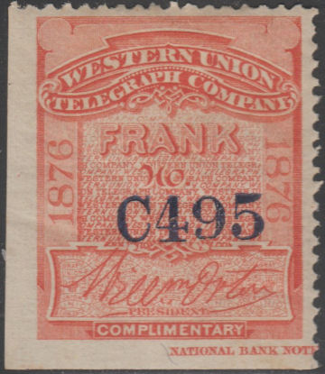Western Union 1876 H11 - C495