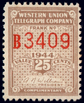 Western Union 1944, RH111a - B